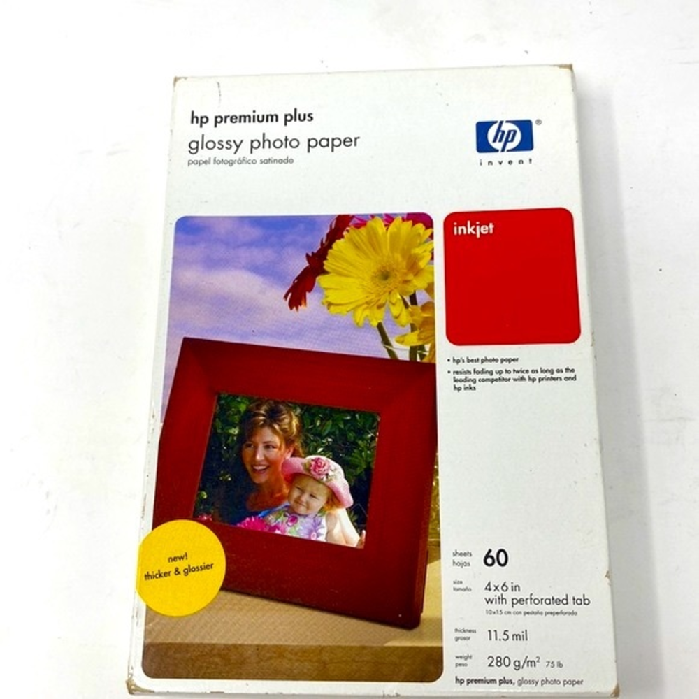HP PREMIUM PLUS GLOSSY PHOTO PAPER 4x6 NWT‎